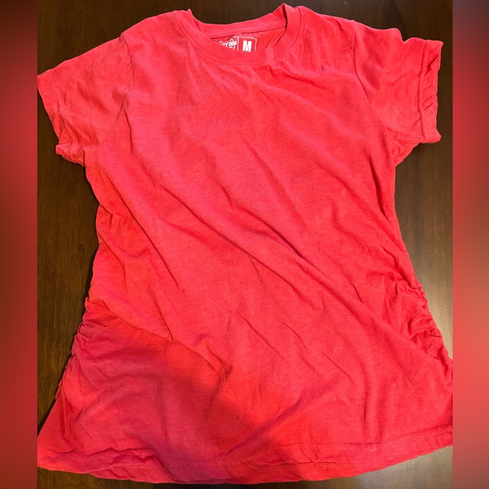 Crazy Dog T-Shirts Bright Red Women's Short Sleeve Tee